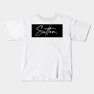 Sutton Name, Sutton Birthday Kids T-Shirt